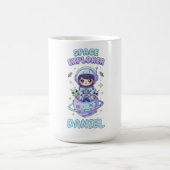 Anpassbare Space Explorer Kawaii Kaffeetasse (Mittel)