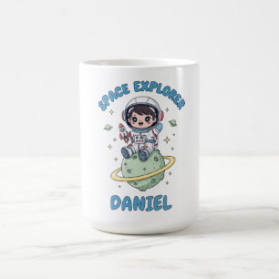 Anpassbare Space Explorer Kawaii Kaffeetasse