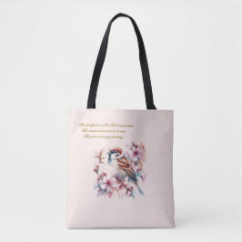 Anpassbare Sparrow-Bibel-Verse Blush Pink Tasche
