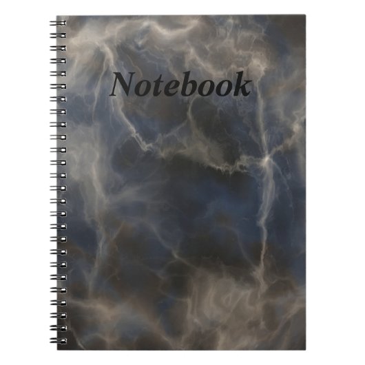 Anpassbare Spiralfolien mit Ihrem besten schwarzen Notizblock (Vorderseite)