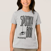 Anpassbare Spooky Boo Kids Halloween Shirt (Vorderseite)