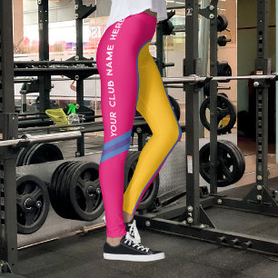 Anpassbare Sportarten Ihr Name/Ihr CLUB Leggings