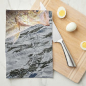 Anpassbare Springbass-Fischer Geschirrtuch (Viertel Falte)