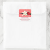 Anpassbare Square Cherry Vanilla Sticker (Tasche)