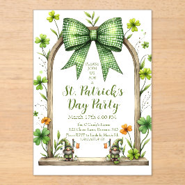Anpassbare St. Patrick’s Day-Einladung Acryleinladungen