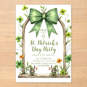 Anpassbare St. Patrick’s Day-Einladung  Acryleinladungen