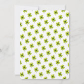 Anpassbare St. Patrick's Day-Einladung Einladung (Rückseite)