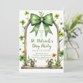Anpassbare St. Patrick's Day-Einladung Einladung (Stehend Vorderseite)