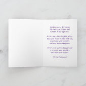 Anpassbare Starry Night Art Weihnachten Karte (Innenseite)