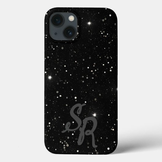 Anpassbare Stellar-Monogramm Case-Mate iPhone Hülle (Rückseite)