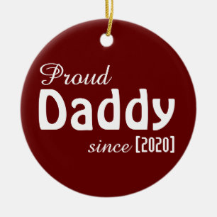 Anpassbare Stolz Daddy seit Verzierung! Keramik Ornament