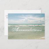 Anpassbare Strandaufenthaltskarte Begleitkarte (Vorne/Hinten)