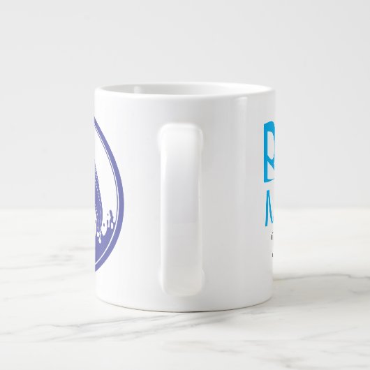 Anpassbare (SVG-gesteuerte Illustrationen) NAME Jumbo-Tasse (Rückseite)