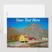 Anpassbare Svolvaer-Karte, Norwegen (Vorne/Hinten)