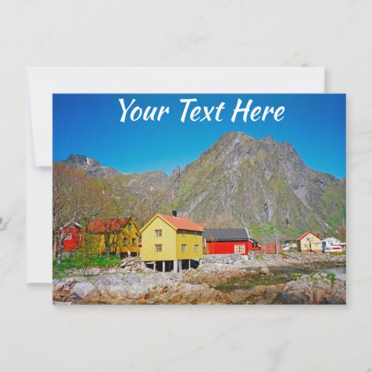 Anpassbare Svolvaer-Karte, Norwegen (Vorderseite)