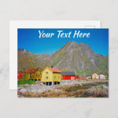 Anpassbare Svolvaer, Norwegen Postkarte (Vorne/Hinten)
