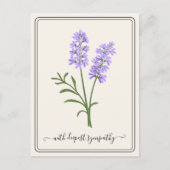 Anpassbare Sympathiekarte mit handGezeichnet Blume Postkarte (Vorderseite)