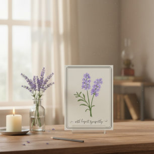 Anpassbare Sympathiekarte mit handGezeichnet Blume Postkarte