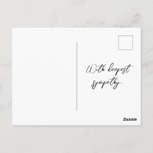 Anpassbare Sympathiekarte mit handGezeichnet Iris Postkarte (Rückseite)