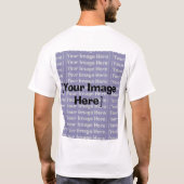 Anpassbare T - Shirt-Tasche und vertikale Rückseit T-Shirt (Rückseite)