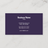 Anpassbare Taco-Visitenkarten Visitenkarte (Rückseite)