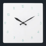 Anpassbare Taktnummern Quadratische Wanduhr<br><div class="desc">Wall-Uhren-Nummern,  die auf Ihre spezifischen Anforderungen angepasst werden können.</div>