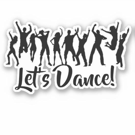 Anpassbare Tänzer Aufkleber (Vorderseite)