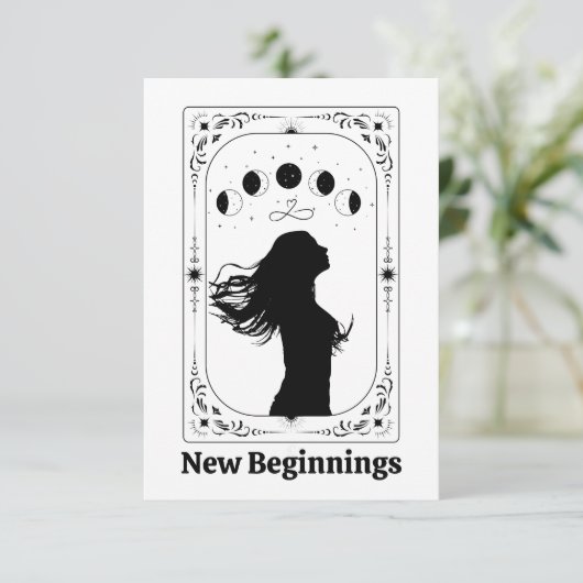 Anpassbare Tarot-Scheidungsfeier Trennungs-Beileid (Stehend Vorderseite)