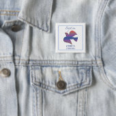 Anpassbare Taube zur Erwachsenentaufe Button (Beispiel)
