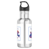 Anpassbare Tauftaube für Erwachsene Edelstahlflasche (Rückseite)