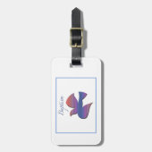 Anpassbare Tauftaube für Erwachsene Gepäckanhänger (Vorderseite vertikal)