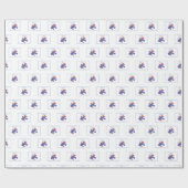 Anpassbare Tauftaube für Erwachsene Geschenkpapier (Flach)