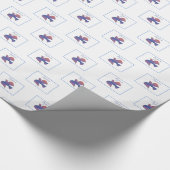 Anpassbare Tauftaube für Erwachsene Geschenkpapier (Ecke)