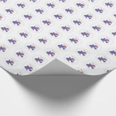 Anpassbare Tauftaube für Erwachsene Geschenkpapier (Ecke)