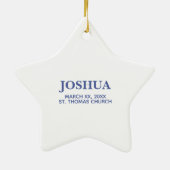 Anpassbare Tauftaube für Erwachsene Keramikornament (Hinten)