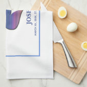 Anpassbare Tauftaube für Erwachsene Küchentuch (Viertel Falte)