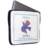 Anpassbare Tauftaube für Erwachsene Laptopschutzhülle (Vorne Rechts)