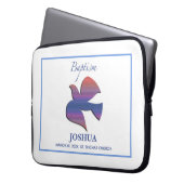 Anpassbare Tauftaube für Erwachsene Laptopschutzhülle (Vorderseite Links)