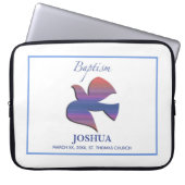 Anpassbare Tauftaube für Erwachsene Laptopschutzhülle (Vorderseite)