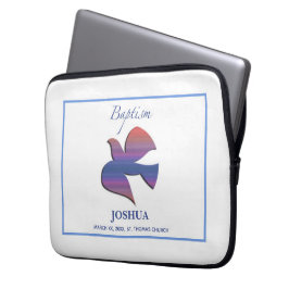 Anpassbare Tauftaube für Erwachsene Laptopschutzhülle