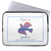 Anpassbare Tauftaube für Erwachsene Laptopschutzhülle (Vorderseite)