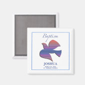 Anpassbare Tauftaube für Erwachsene Magnet (Vorderseite/Rückseite)