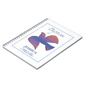 Anpassbare Tauftaube für Erwachsene Notizblock (Linke Seite)