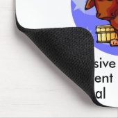 Anpassbare Taurusmerkmale Niedlicher Cartoon Zodia Mousepad (Ecke)