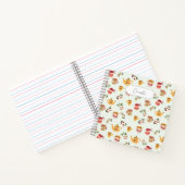 Anpassbare Teezeit Nahtloses Muster Notizblock (Innenseite)