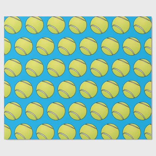 Anpassbare Tennis Geschenkpapier (Flach)