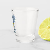 Anpassbare Tennis- & Tequila-Geburtstagsfeier Schnapsglas (Rechts)