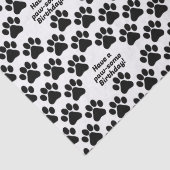 Anpassbare Textpawfect-Paws Seidenpapier (Detail)