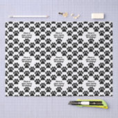 Anpassbare Textpawfect-Paws Seidenpapier (Handwerk)