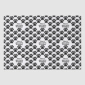 Anpassbare Textpawfect-Paws Seidenpapier (Vorderseite)